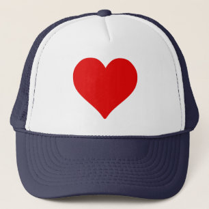 Casquette Red Heart Shape Love Classic Simple Minimalisme