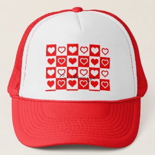 Casquette Red Hearts Plaid Motif Thunder_Cove
