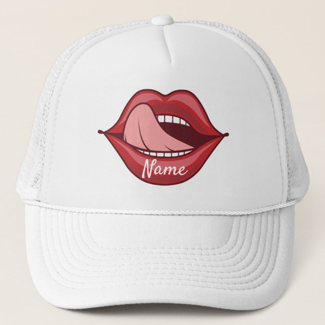 Casquette Red Lips Open Mouth Thunder_Cove (Devant)