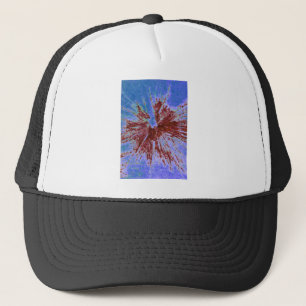 Casquette Red on Purple and Blue Paintball