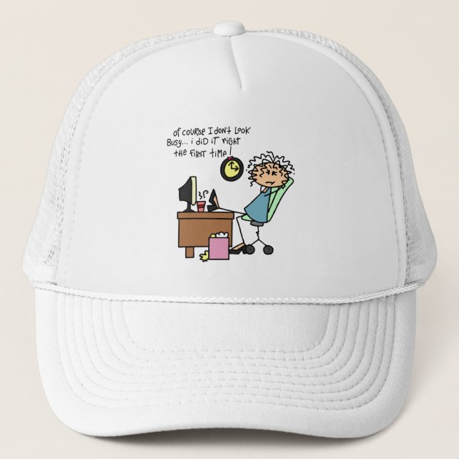 Casquette Redressez la première fois l'humour (Devant)