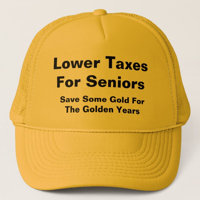 Casquette Réduction Des Impôts Pour Les Personnes Âgées (Devant)
