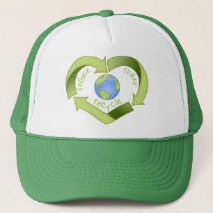 Casquette Réduisez, réutilisez, réutilisez