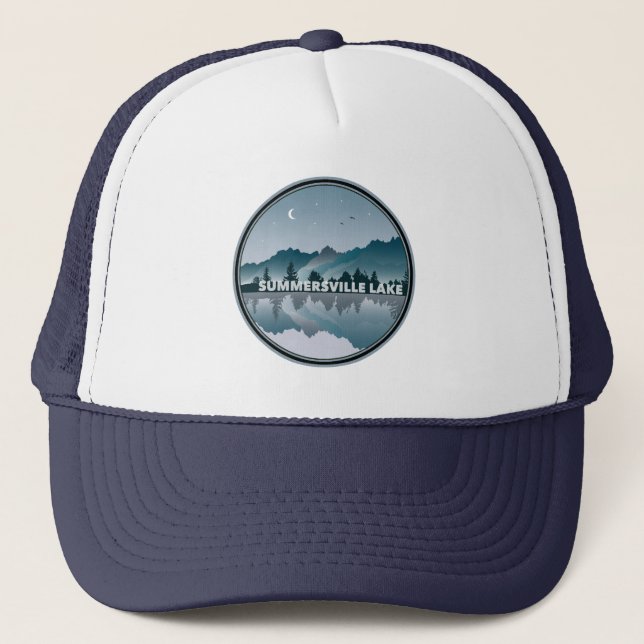 Casquette Réflexion de Summersville Lake West Virginia (Devant)