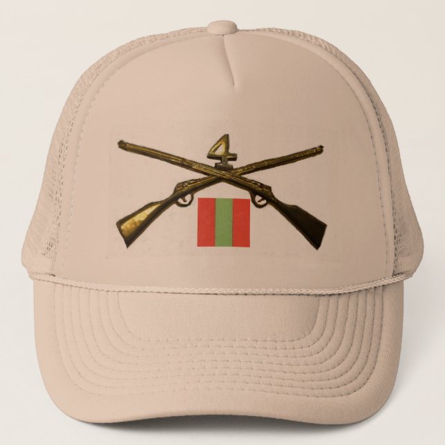 Casquette régiment de l'infanterie 2BN 4ème enrôlé (Devant)