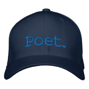 Casquette réglable brodée pour poète minimaliste
