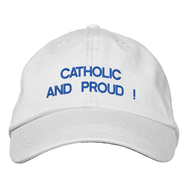 Casquette réglable personnalisé - CATHOLIQUE ET FI (Devant)