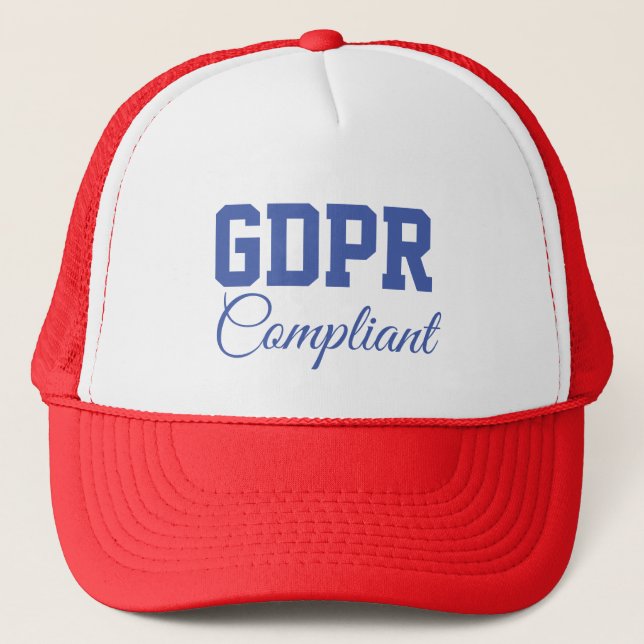Casquette Règlement général conforme de protection des (Devant)