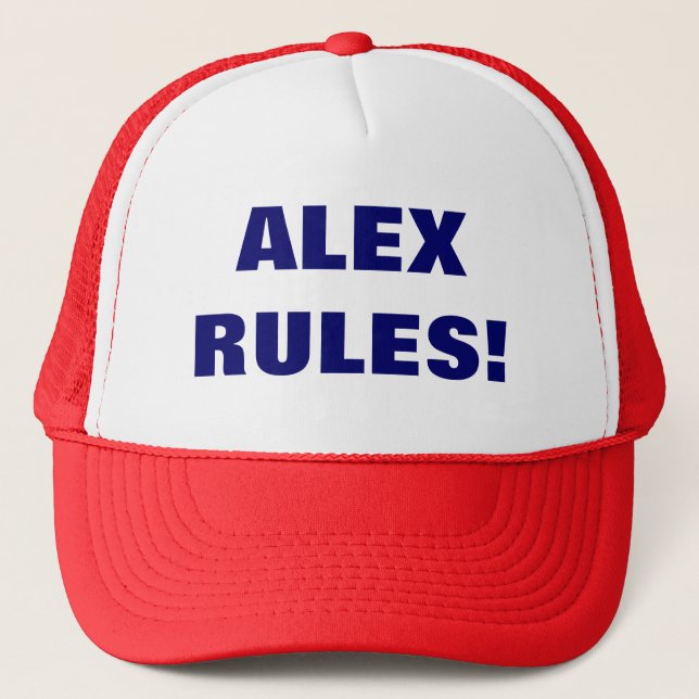 CASQUETTE RÈGLES D'ALEX ! (Devant)