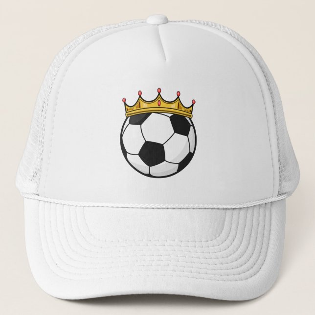 Casquette Reine de la couronne de football (Devant)