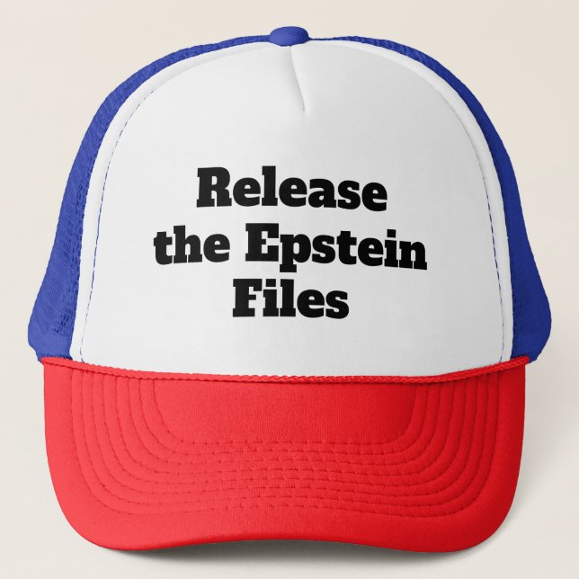 Casquette Release the Epstein Files (Devant)