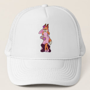 Casquette Renard avec robe Mariage & Bund de Fleur