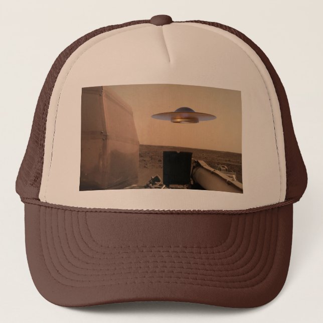 Casquette Rencontre avec la soucoupe UFO Alien Mars InSight (Devant)