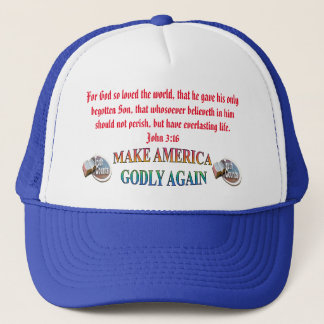 Casquette Rendre à l'Amérique son dieu ; avec la vérité "MAG