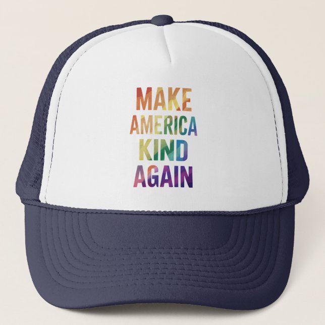 Casquette Rendre à l'Amérique une sorte de Rainbow LGBTQ Gay (Devant)