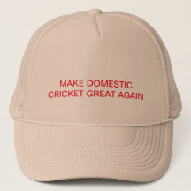 Rendre grand le cricket domestique à nouveau chape