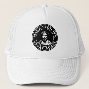 Casquette Rendre le stoïcisme grand (blanc)