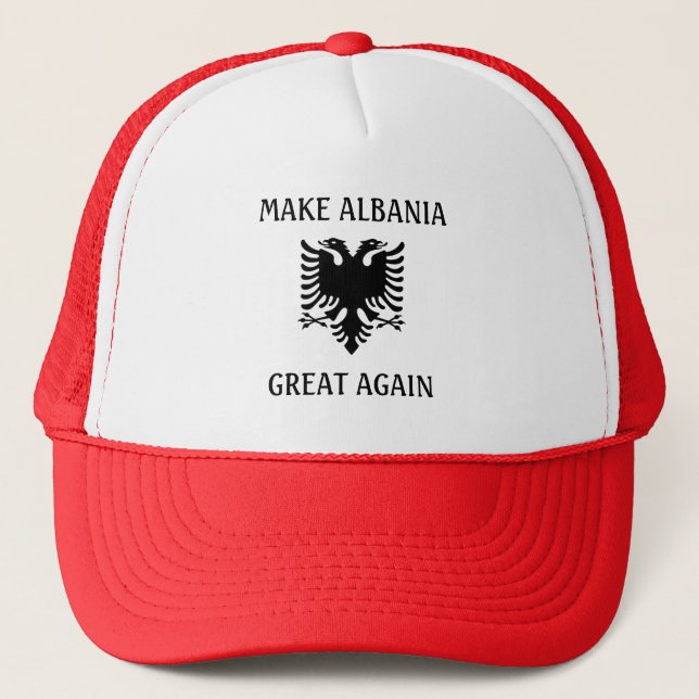 Casquette Rendre sa grandeur à l'Albanie (Devant)