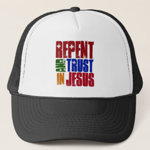 Casquette Repentissez-vous et faites confiance en Jésus
