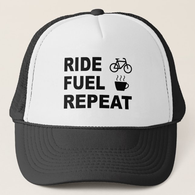 Casquette Répétition de carburant de tour (Devant)