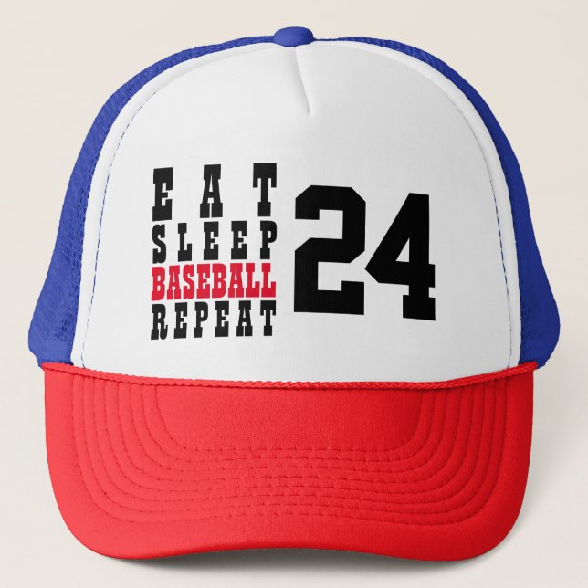 CASQUETTE RÉPÉTITION DU BASEBALL DE SOMMEIL SUR MESURE (Devant)
