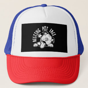 Casquette Repose Pit Visage drôle Chien Pitbull Mème Vêtemen