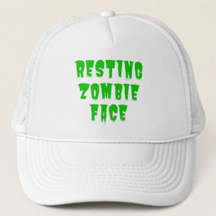 Casquette Repose Visage Zombie - Drôle Halloween 2022