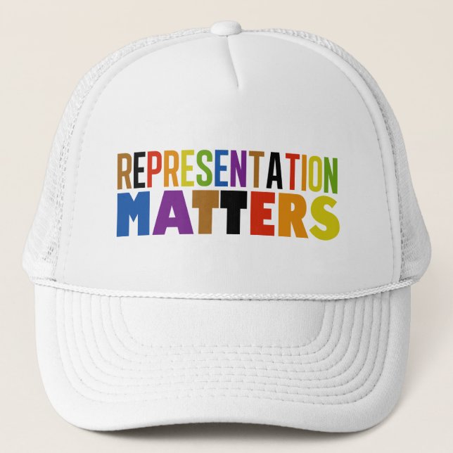 Casquette Representation Matters Rainbow Diversity Pride (Devant)