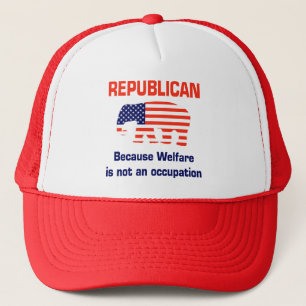 Casquette Républicain drôle - aide sociale