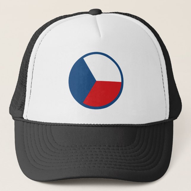 Casquette République tchèque rond drapeau symbole du pays ar (Devant)
