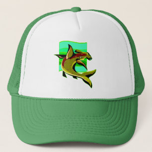 Casquette Requin à marteau vert