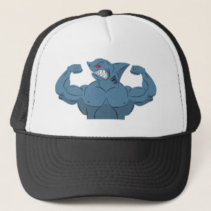 Casquette Requin Drôle À La Salle De Sport Entraînement Phys