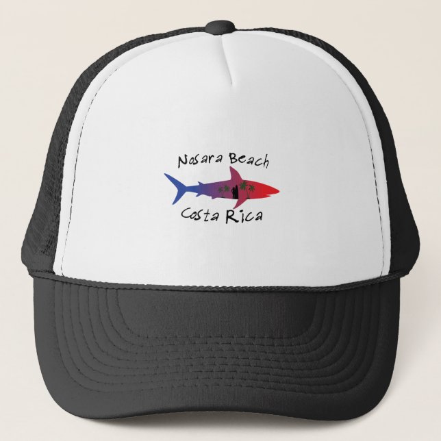 Casquette Requins du Costa Rica - plage de nosara (Devant)
