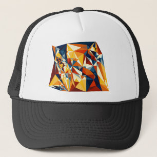 Casquette Réseau de triangles multicolores