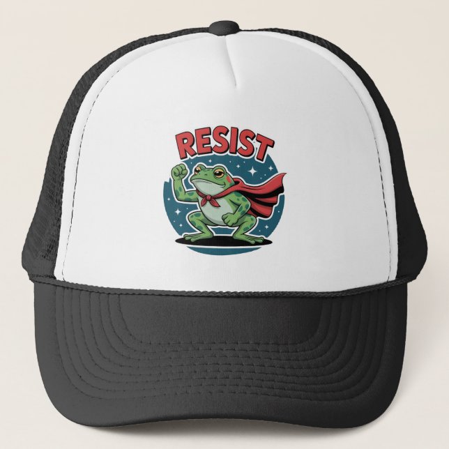 Casquette Resist Frog Portland Frog Protest for Men Women (Devant)