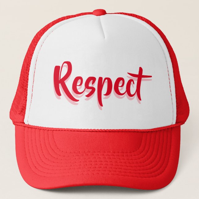 Casquette Respecter chapeau de camion (Devant)