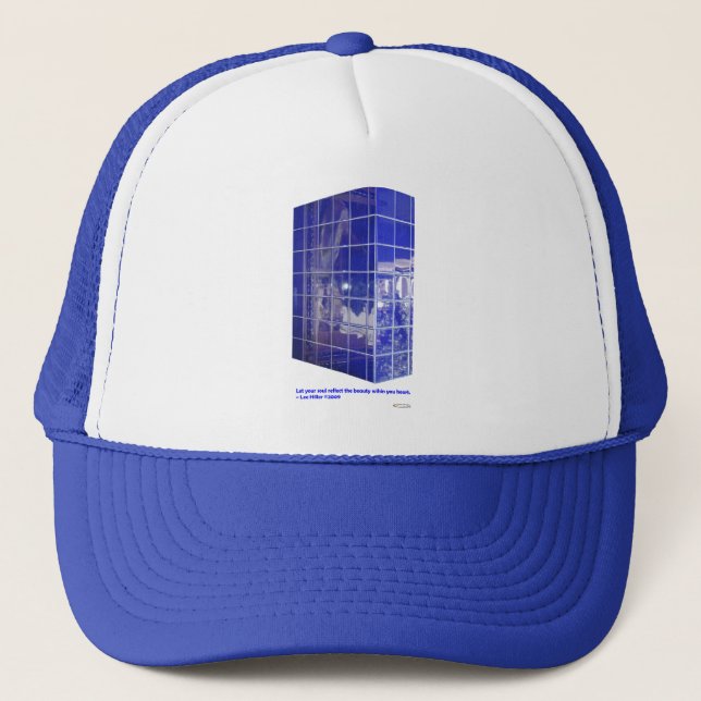 Casquette Ressort chaud, AR BlueTile Reflection Cadeaux (Devant)