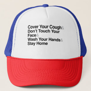 Casquette Restez à la maison Séjournez en toute sécurité