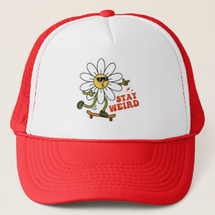 Casquette Restez bizarre Skateboard Daisy