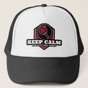 Casquette Restez Calme Et Jouez Au Tennis De Table