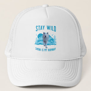 Casquette Restez Sauvage Loup Arctique