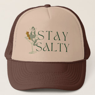 Casquette Restez une sirène salée dans un chapeau de camion 