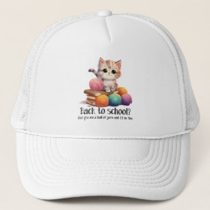 Casquette Retour À L'École ? Donne-moi juste Yarn