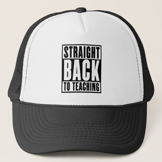 Casquette Retour direct à l'enseignement (Devant)