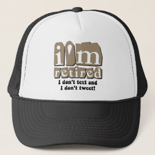 Casquette Retraite drôle de bip des textes