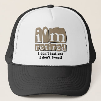 Casquette Retraite drôle de bip des textes