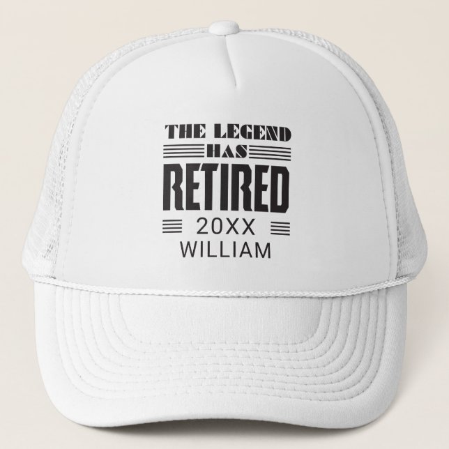 Casquette Retraite personnalisée La Légende A Retraité (Devant)
