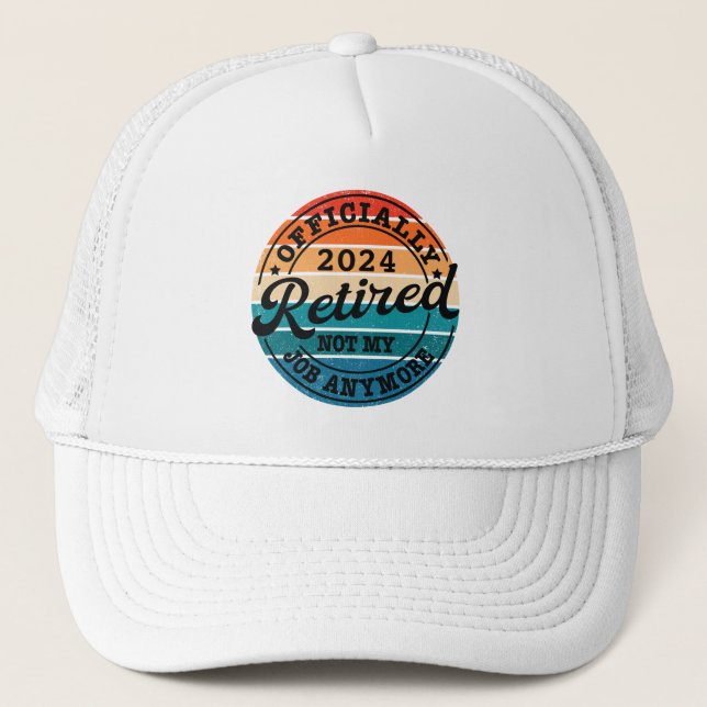 Casquette Retraite personnalisée officiellement à la retrait (Devant)