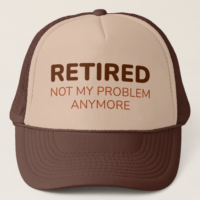 Casquette Retraité Plus Mon Problème (Devant)