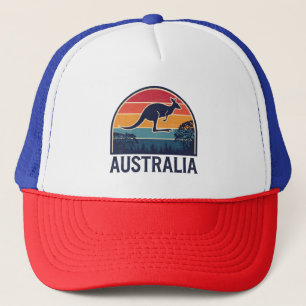 Casquette Retro Australian Sunset Animal sauter Kangaroo